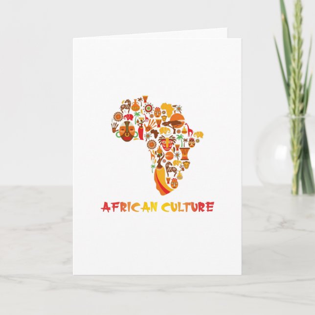 Tarjeta Cultura africana (Anverso)