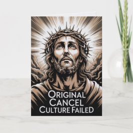 Tarjeta Cultura conservadora de Pascua cancelada fracasó