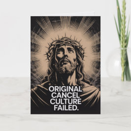 Tarjeta Cultura de Cancelación Original Falló en la Tumba