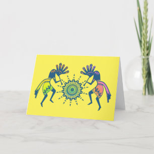 Tarjeta Cultura de los nativos estadounidenses - Baile sol