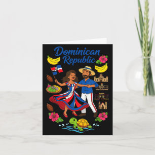Tarjeta Cultura de República Dominicana Baile Viajes