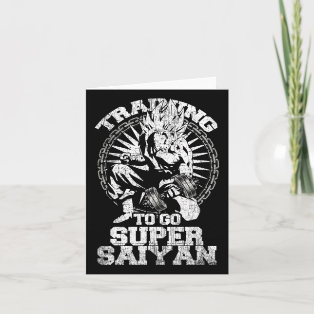 Tarjeta Culturista Amante de Anime Divertido Fitness Gimna (Anverso)