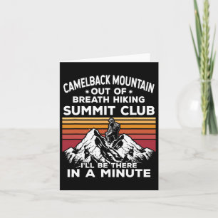 Tarjeta Cumbre de Camelback de Senderismo de Respiración