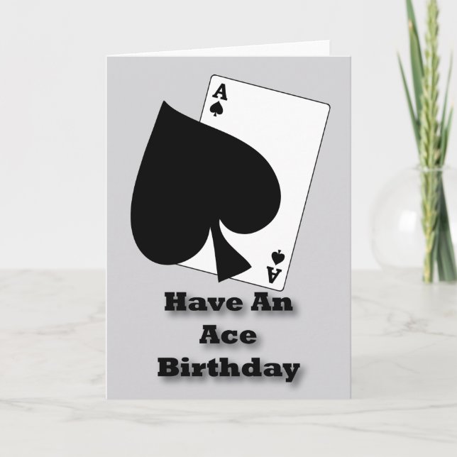 Tarjeta Cumple Un Cumpleaños De Ace (Anverso)