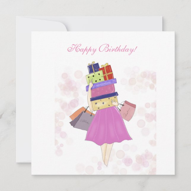 Tarjeta Cumpleaños, (Anverso)