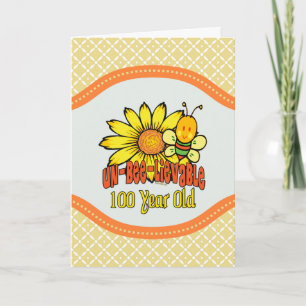 Tarjeta Cumpleaños 100 - Increíble con 100 años