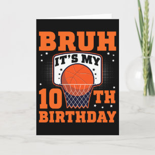 Tarjeta Cumpleaños 10 Años Sketll Jugador 10 Años