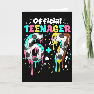Tarjeta Cumpleaños 13 Oficial Adolescente Seis Siete 6+7 N