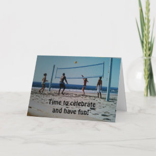 TARJETA "CUMPLEAÑOS 16" ES HORA DE DIVERTIRSE/CELEBRAR