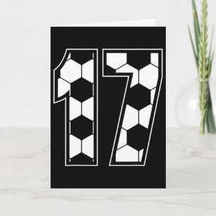 Tarjeta Cumpleaños 17 Años Fútbol 