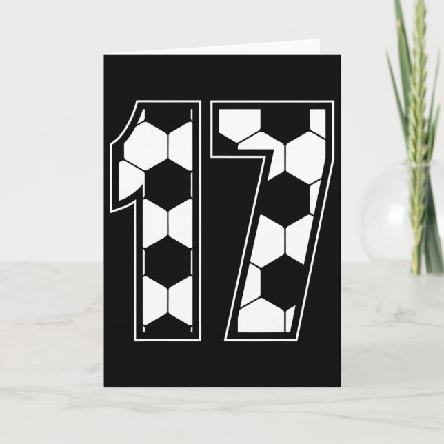 Tarjeta Cumpleaños 17 Años Fútbol  (Anverso)