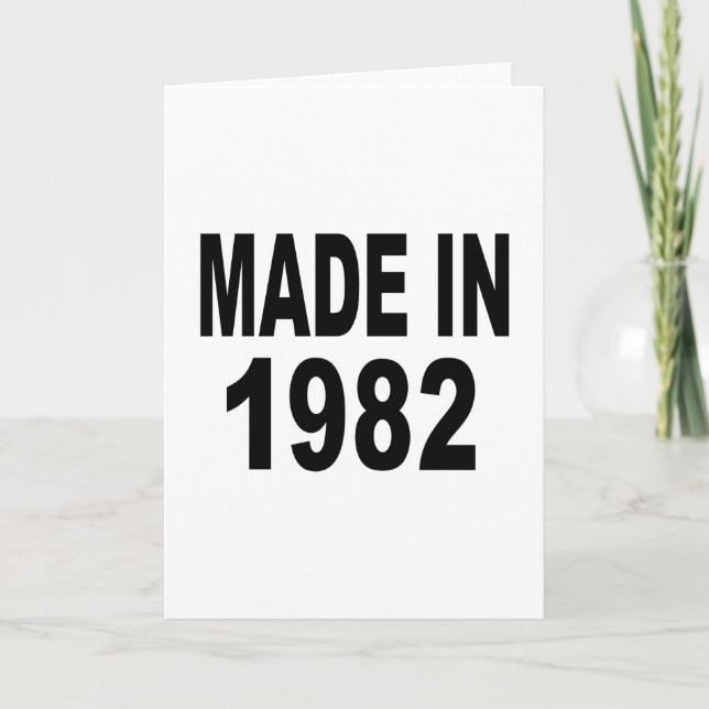 Tarjeta Cumpleaños 1982 (Anverso)