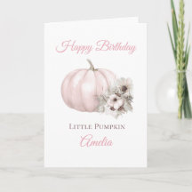 Cumpleaños 1 Boho Pink Pumpkin