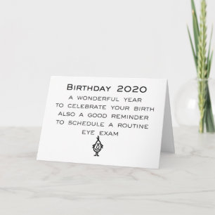 Tarjeta Cumpleaños 2020, un poema divertido de cumpleaños