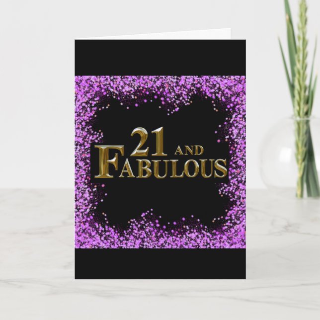 Tarjeta Cumpleaños 21 (Anverso)