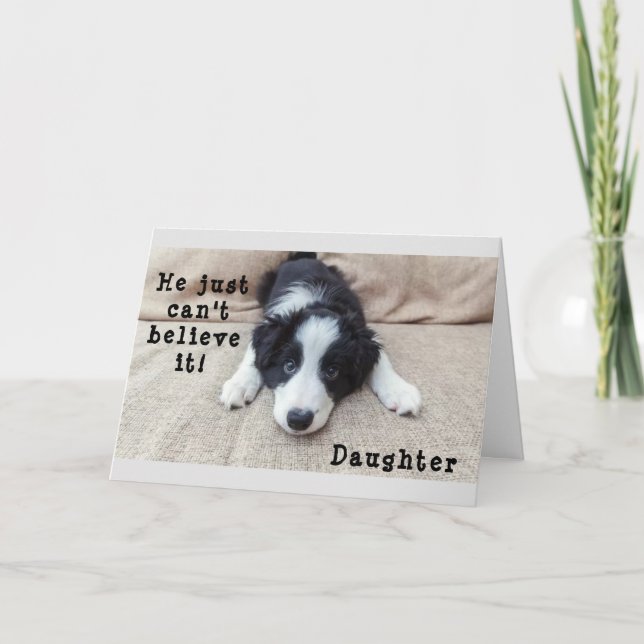 TARJETA CUMPLEAÑOS "21" DE HIJA CON CARTA DE AMOR (Anverso)