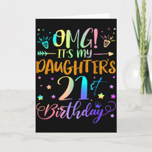Tarjeta Cumpleaños 21 de mi hija Dulces 21 años 