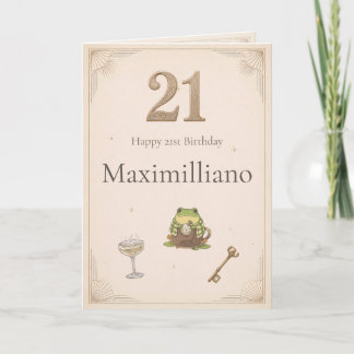 Tarjeta Cumpleaños 21 Personalizado Conoce a Zochi