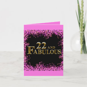 Tarjeta Cumpleaños 22 