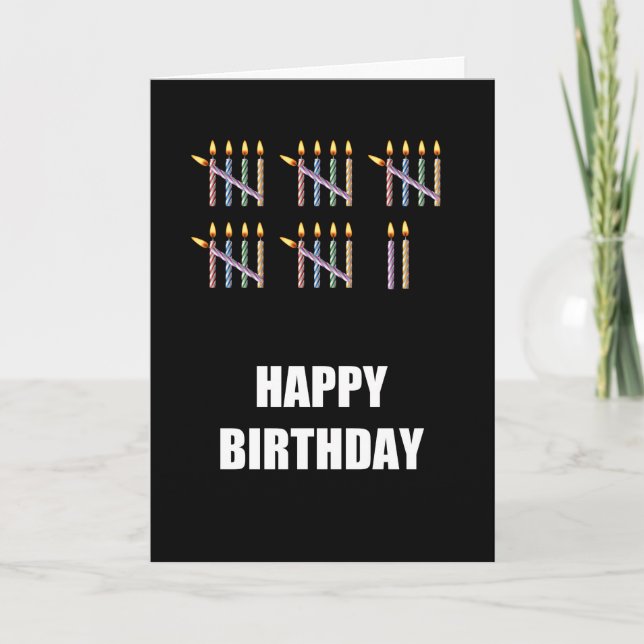 Tarjeta Cumpleaños 27 con Velas (Anverso)