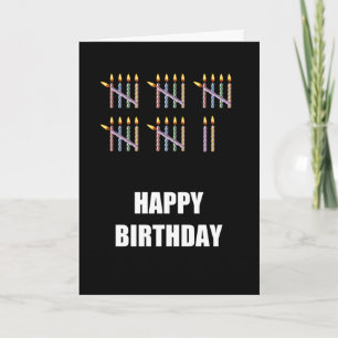 Tarjeta Cumpleaños 27 con Velas