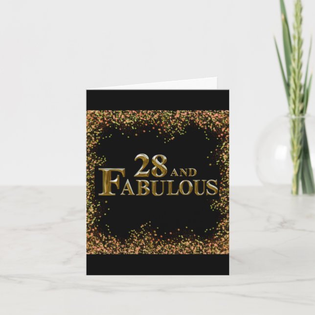 Tarjeta Cumpleaños 28  (Anverso)