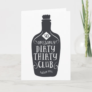 Tarjeta Cumpleaños 30 30 años 30 sucios