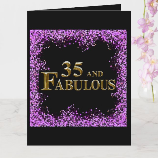 Tarjeta Cumpleaños 35  (Orquídea)