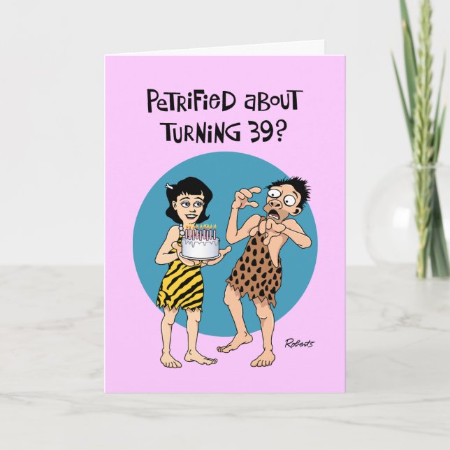 Tarjeta Cumpleaños 39 de un amigo hombre (Anverso)