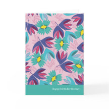 cumpleaños 40 floral verde crocus moderno femenino