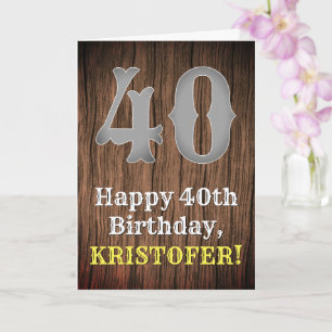 Tarjeta Cumpleaños 40: Nombre, aspecto inspirado en el paí