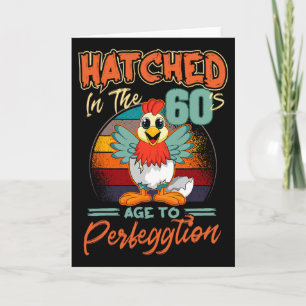 Tarjeta Cumpleaños 60 del pollo Perfeggtion Chick Rnyard G