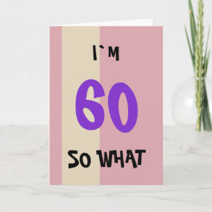 Tarjeta Cumpleaños 60 para ella divertido