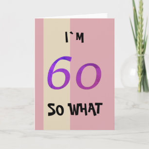Tarjeta Cumpleaños 60 para ella divertido