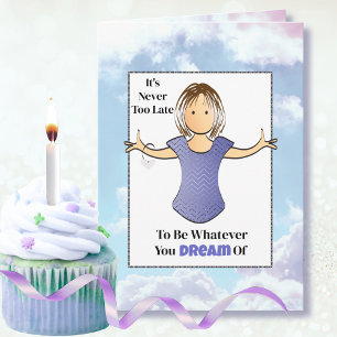 Tarjeta Cumpleaños 60 Sassy Sarcástico Mujer Cartoon Diver