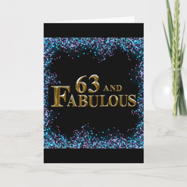 Tarjeta Cumpleaños 63  (Anverso)