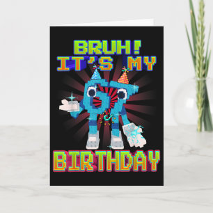 Tarjeta Cumpleaños 67 Sesenta Y Siete 6-7 Cerebro Divertid