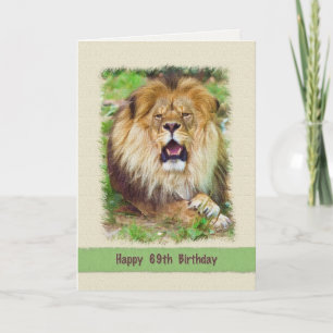 Tarjeta Cumpleaños 69, León ruidoso
