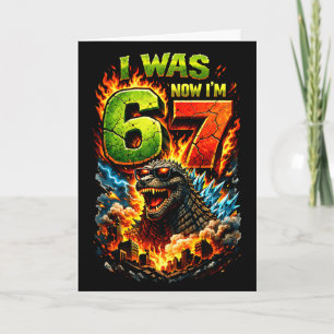 Tarjeta Cumpleaños 6 7 japonés meme monstruo niños lon