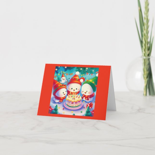 Tarjeta Cumpleaños 6 de los navidades (Anverso)