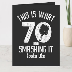 Tarjeta Cumpleaños 70 Años Amo Pickleball