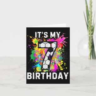 Tarjeta Cumpleaños 7 de fútbol