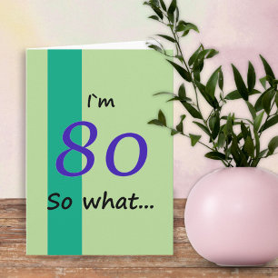 Tarjeta Cumpleaños 80 para él Divertido Motivacional