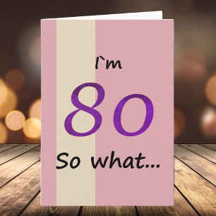 Tarjeta Cumpleaños 80 por su divertido Motivacional