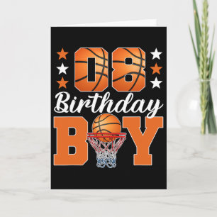 Tarjeta Cumpleaños 8 Esqueleto Niño 8 Años Esqueleto Cumpl