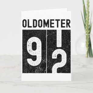 Tarjeta Cumpleaños 92 del Oldómetro Divertido Retro Cumpli