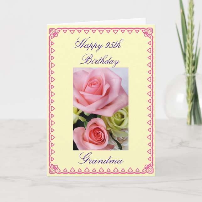 Tarjeta Cumpleaños 95 de la abuela (Anverso)