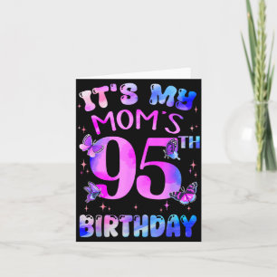 Tarjeta Cumpleaños 95 de Mamá Mariposa Feliz 95 Años
