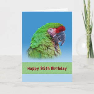 Tarjeta Cumpleaños 95, Loro Verde