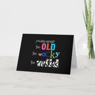 TARJETA CUMPLEAÑOS A LA **VIEJA Y VIEJA** AMIGO / FAMILIA